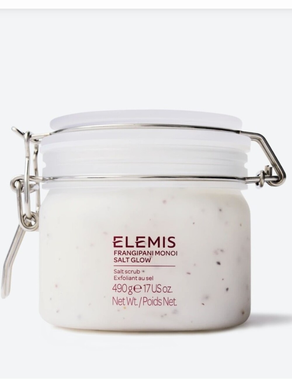 ELEMIS Frangipani Monoi Salt Glow Exfoliating Salt Scrub, 17oz (Full Size), New